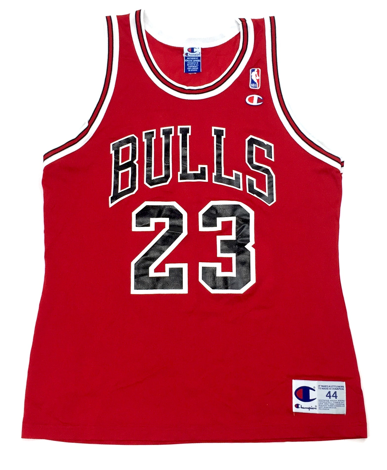 Vintage Champion Chicago Bulls Pinstripe Jordan Authentic Anniversary  Jersey (Size 48) — Roots