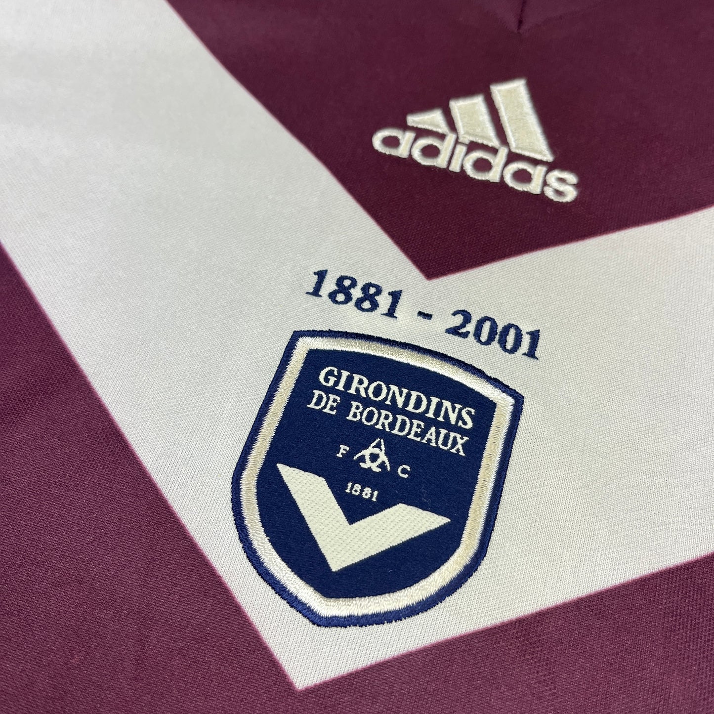 02338 Adidas Girondis Bordeaux 2001/2002 Third Jersey