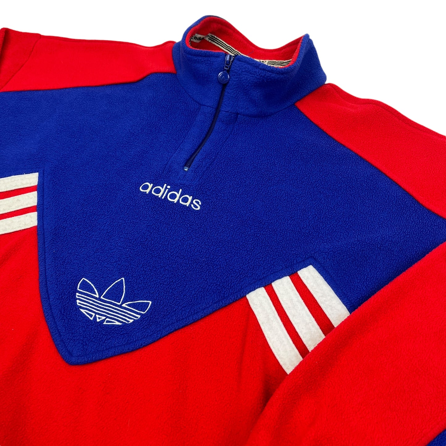 02222 Adidas 90s „FC Bayern“ Fleece 1/4 ZIP Sweater