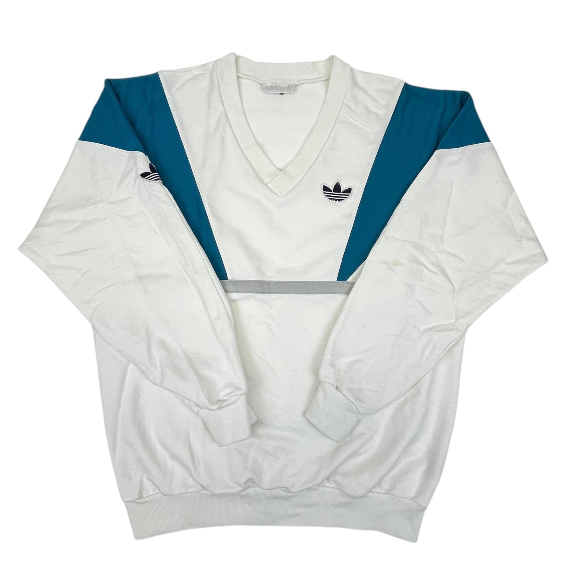 02214 Adidas 90s Climalite 2000 V Neck Sweater PAUL S FANSHOP