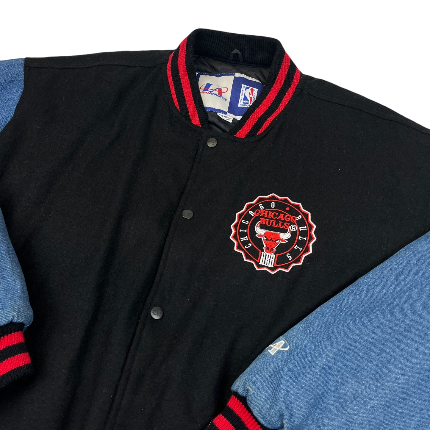 02312 Logo Athletic 90s Chicago Bulls College Jacket