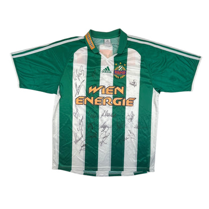 02345 Adidas Rapid Wien “Team signed” 2003-2005 Home Jersey