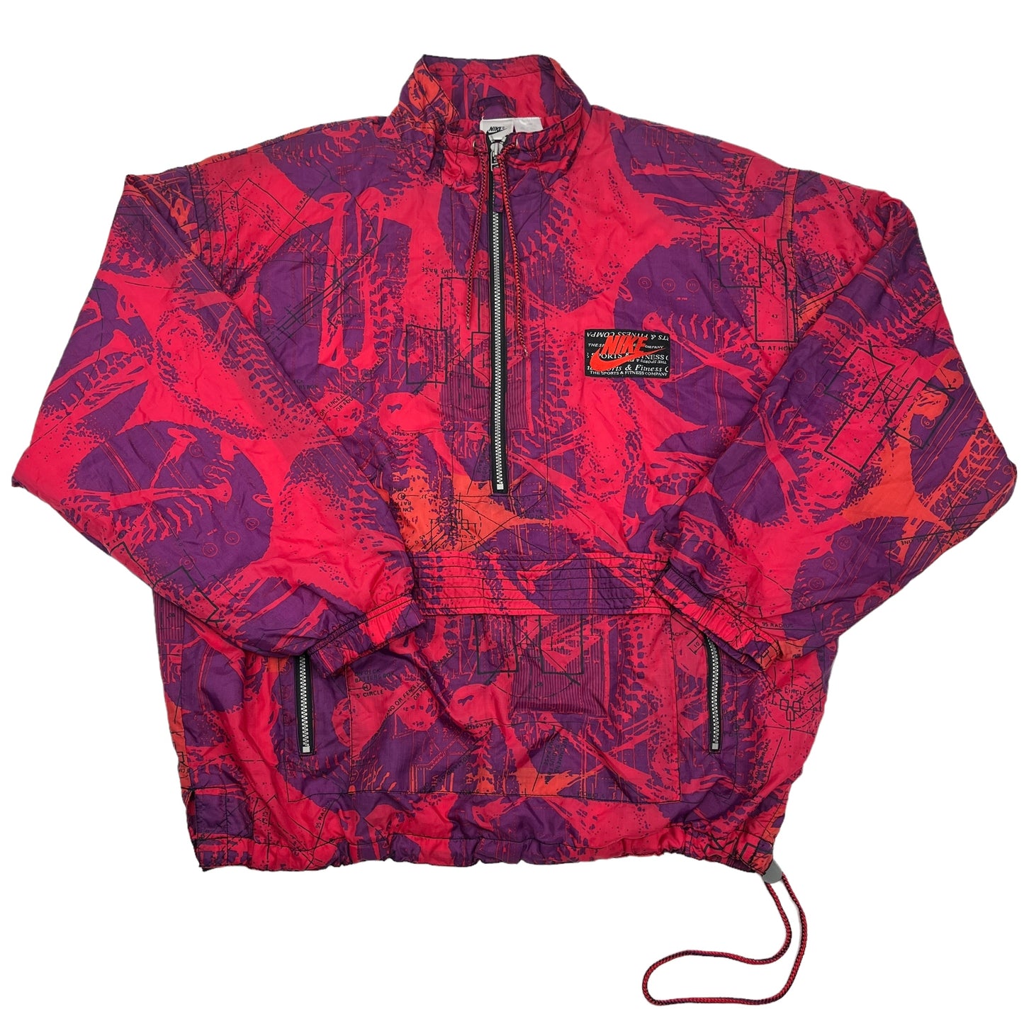 01871 Nike 90s 1/4 zip Windbreaker