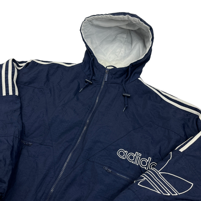 01805 Adidas 90s Hooded Bomber Jacket