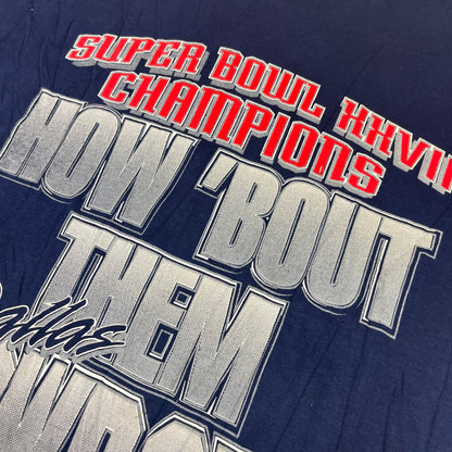 02156 Fruit Of The Loom 1994 Dallas Cowboys Super Bowl Football Tshirt