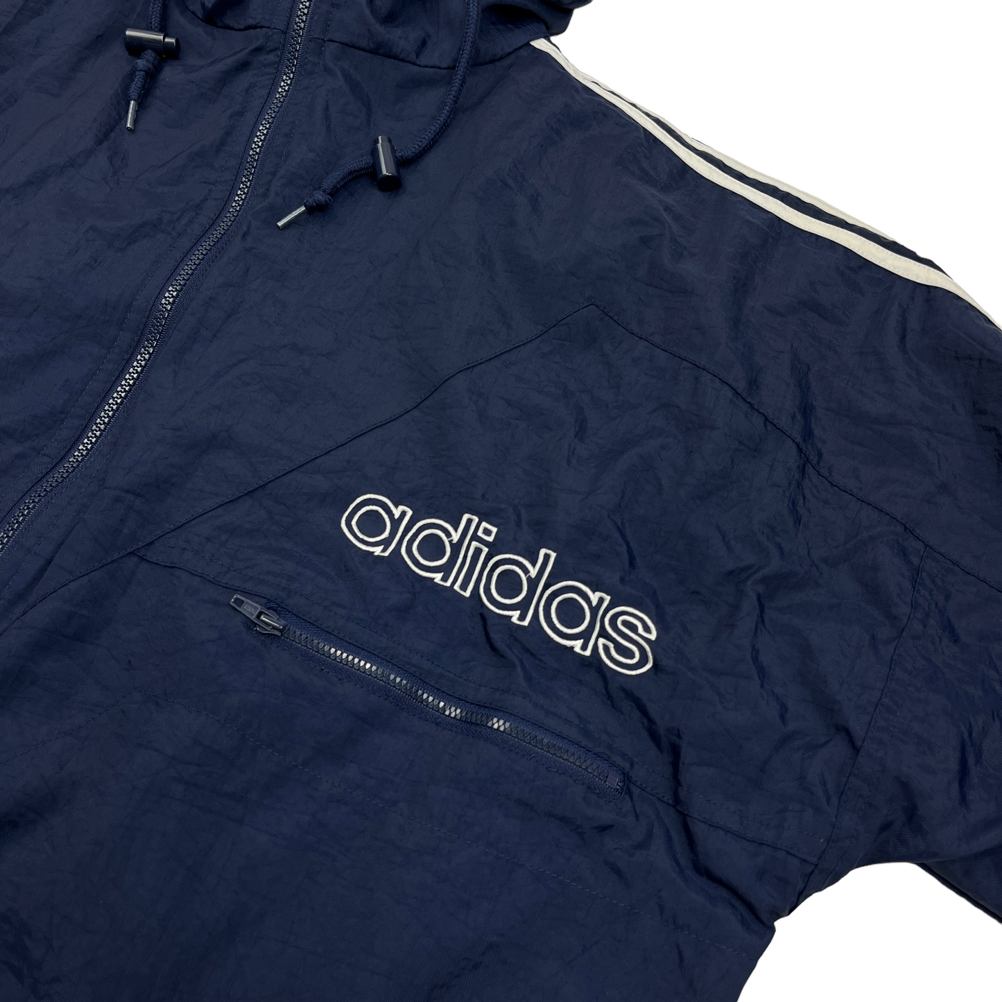 01805 Adidas 90s Hooded Bomber Jacket