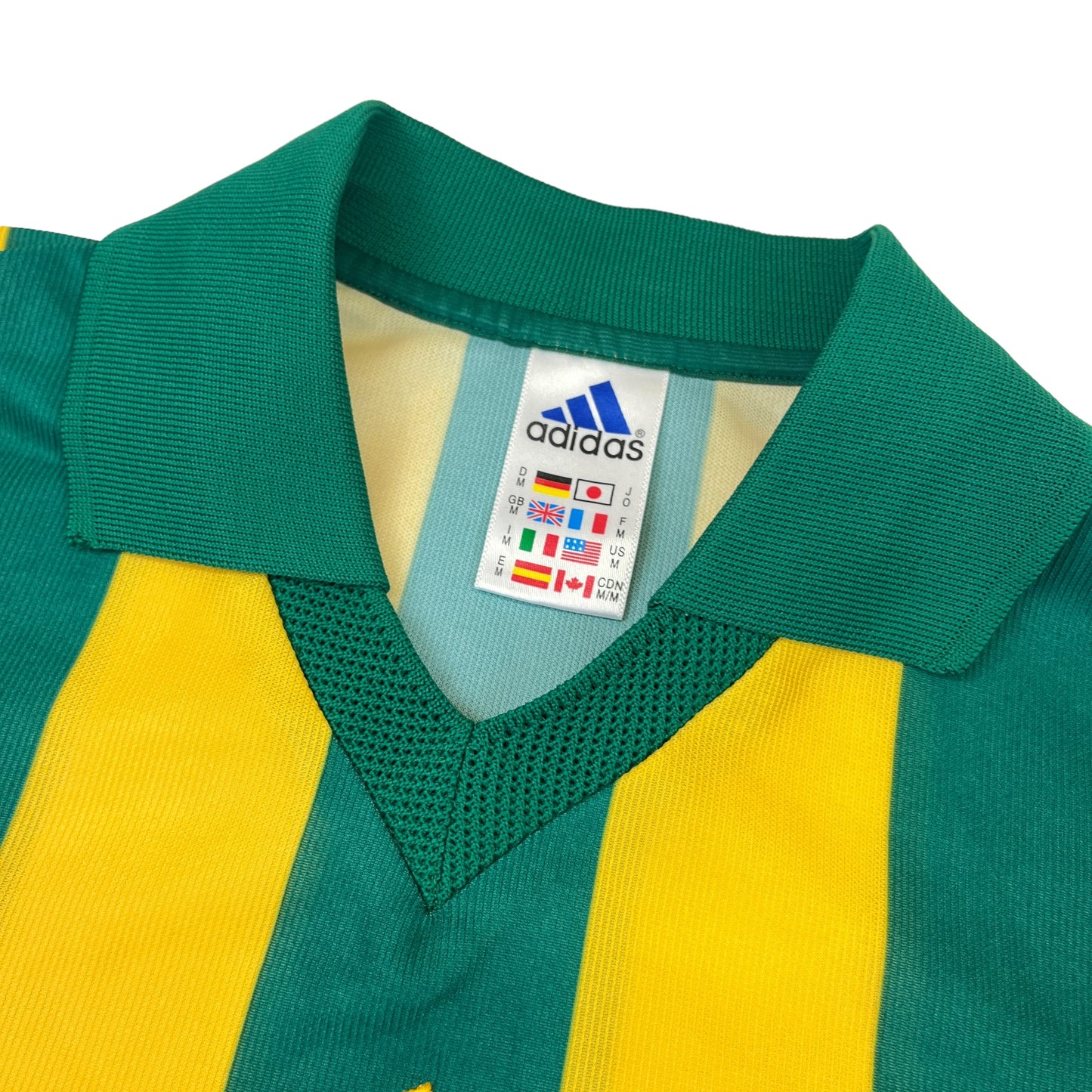 02091 Adidas 90s Striped Soccer Jersey