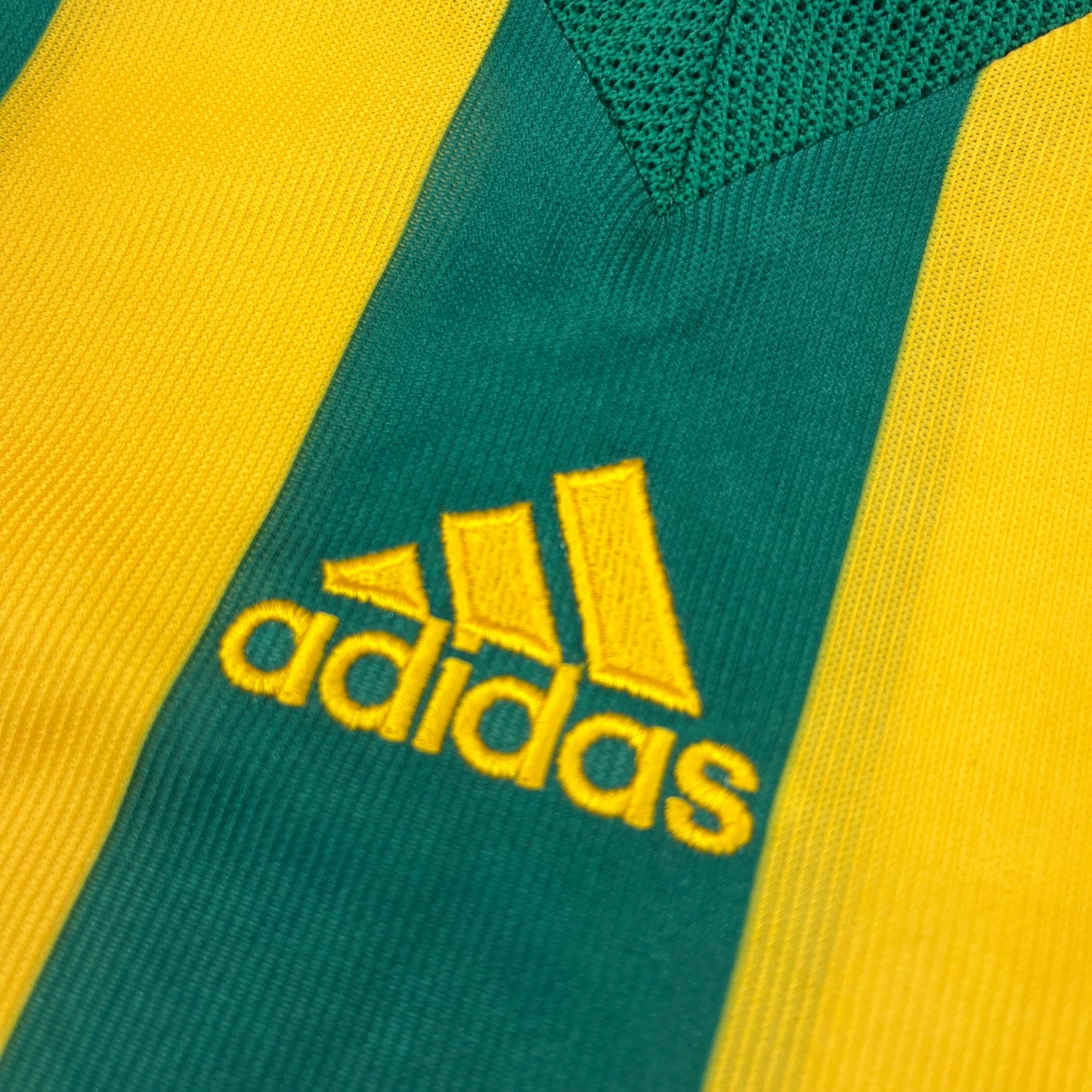 02091 Adidas 90s Striped Soccer Jersey