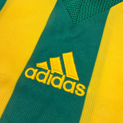 02091 Adidas 90s Striped Soccer Jersey