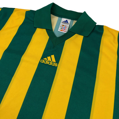 02091 Adidas 90s Striped Soccer Jersey