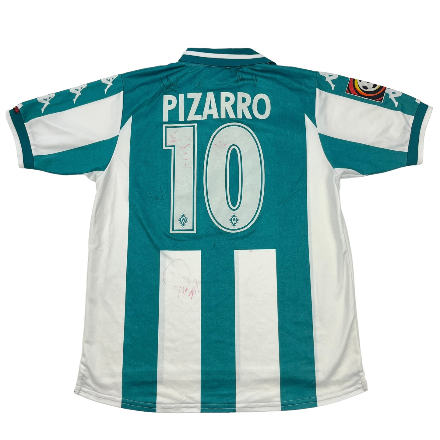 01577 Kappa SV Werder Bremen Claudio Pizarro 2000-2001 Home Jersey