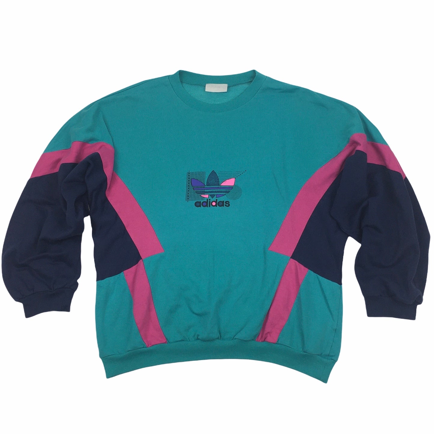 0607 Adidas Vintage 90s Logo Sweater