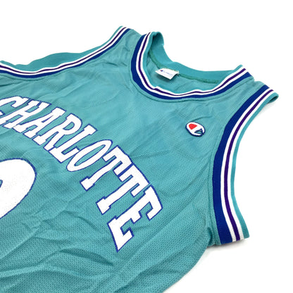 0274 Champion Vintage Charlotte Hornets Johnson Jersey