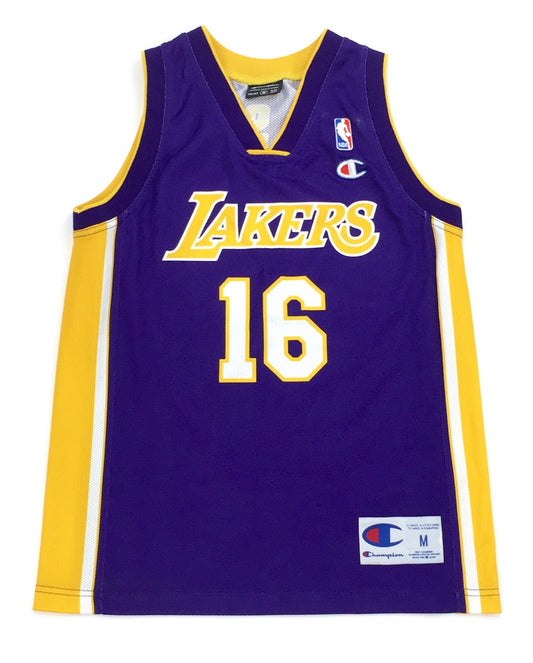 0393 Champion Vintage LA Lakers Gasol Jersey