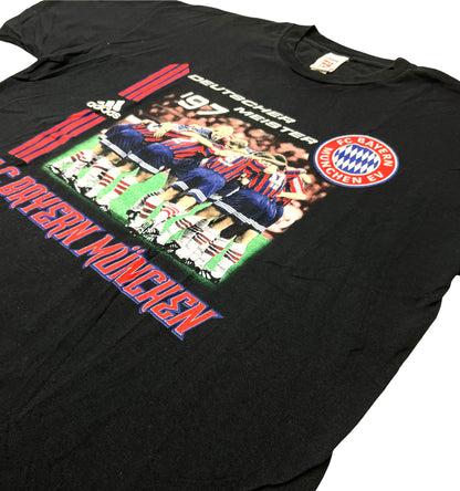 0703 Adidas Vintage FC Bayern München Champions 1997 T-Shirt