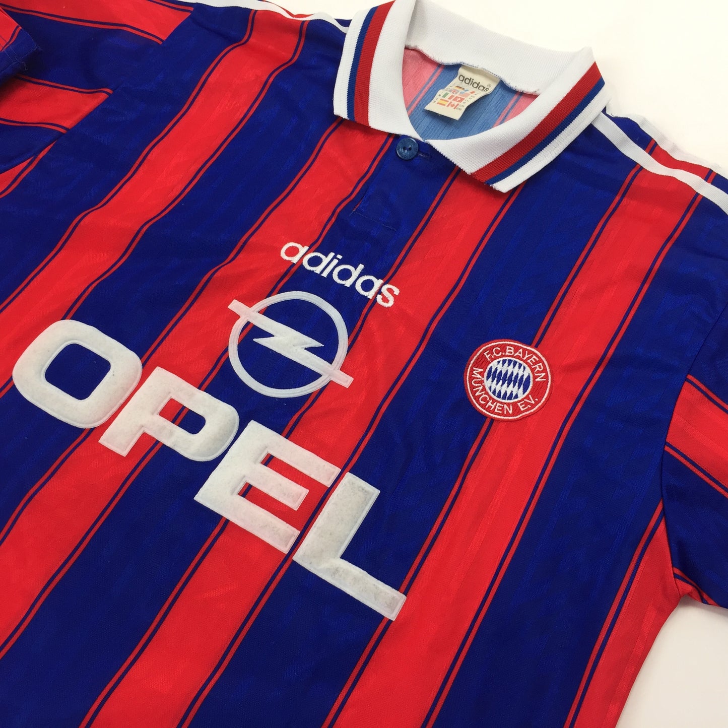 0504 Adidas Vintage FC Bayern München Soccer Jersey 96/97 Home Klinsmann