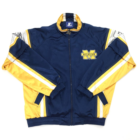 0577 Starter Vintage 90s Michigan Wolverines Football Tracktop