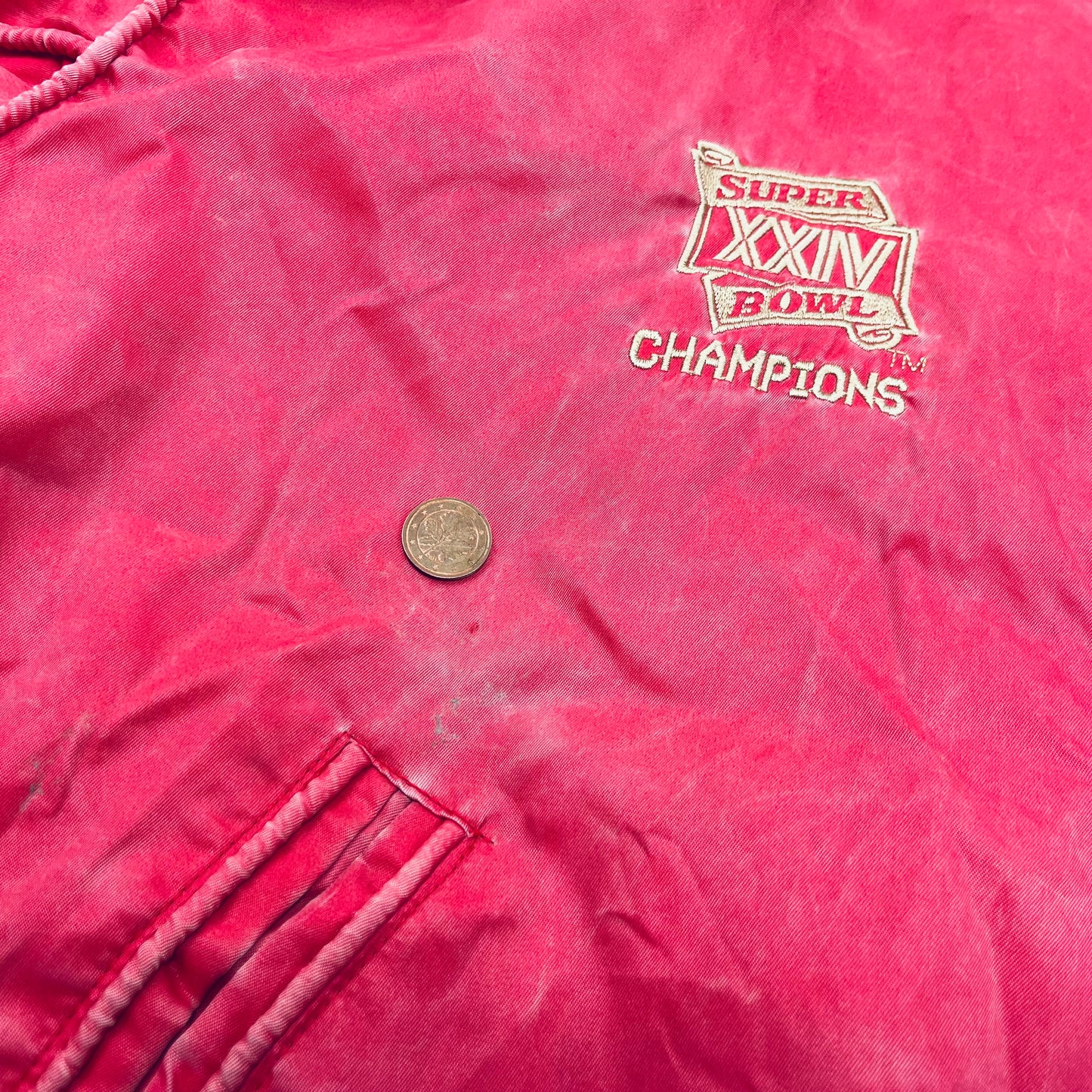 0641 Campri 80s Vintage San Francisco 49ers Football College Jacket