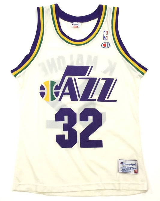 0377 Champion Vintage Utah Jazz Malone Jersey