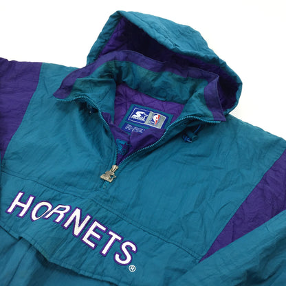 0575 Starter Vintage 90s Charlotte Hornets Basketball Coach Jacket