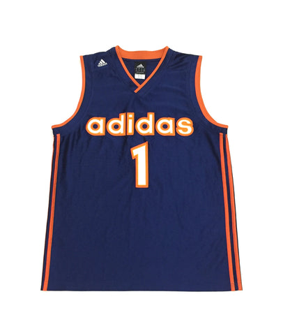 0230 Adidas Vintage No 1 Basketball Jersey