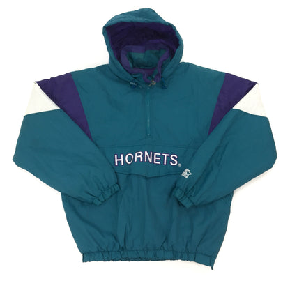 0575 Starter Vintage 90s Charlotte Hornets Basketball Coach Jacket