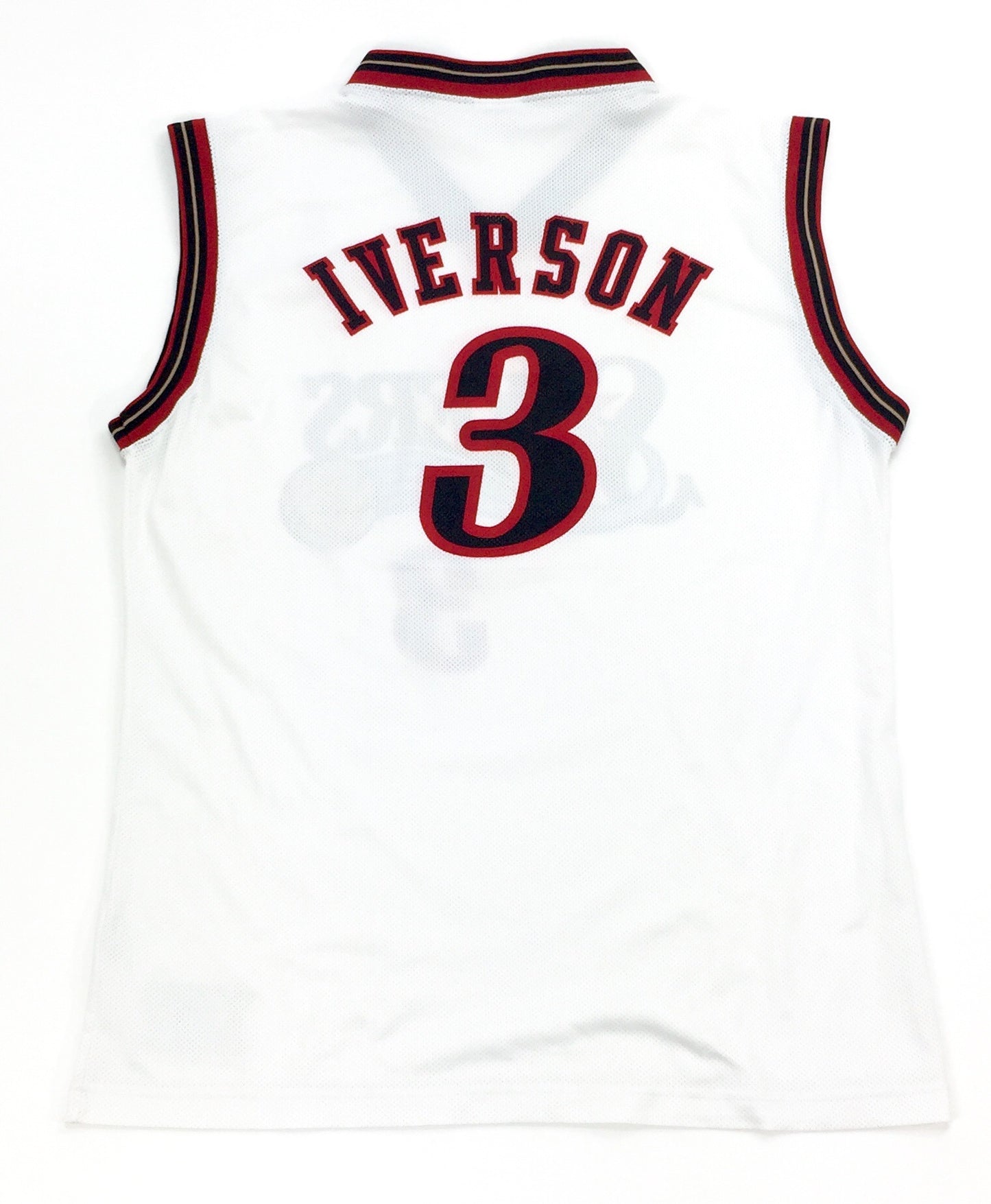 0398 Champion Vintage Philadelphia 76ers Iverson Jersey