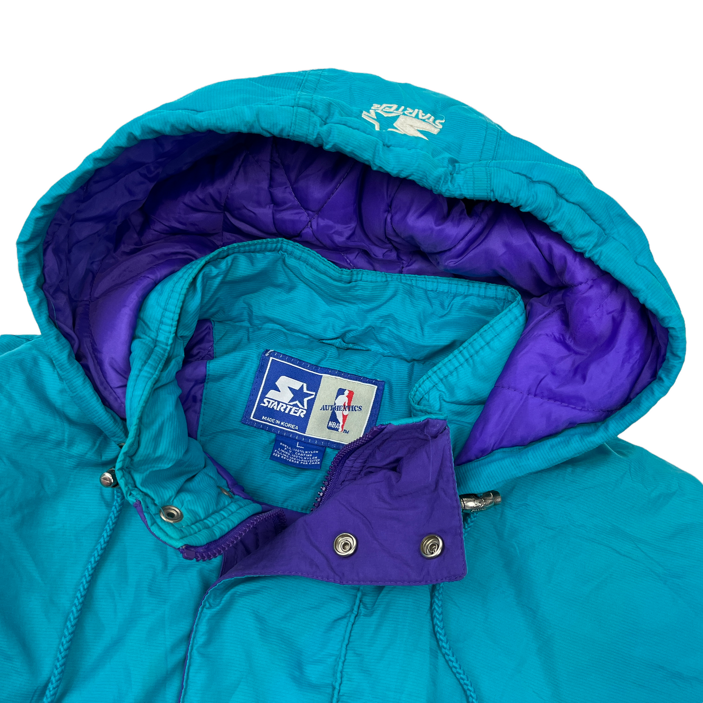 01045 Starter Vintage Charlotte Hornets Basketball Jacket