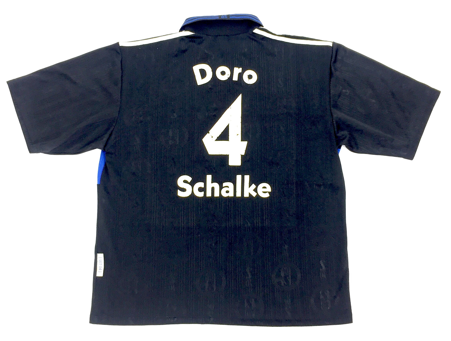 0498 Vintage Adidas FC Schalke 04 Doro Soccer Jersey 97/98