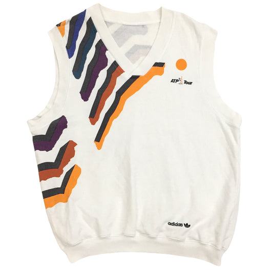 0223 Adidas Vintage ATP Tour Sweat Vest