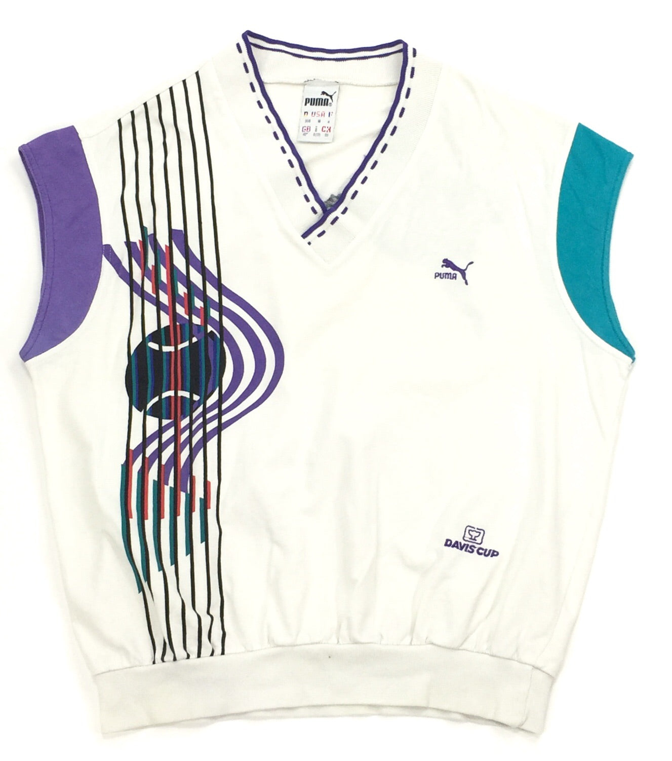 0397 Puma Vintage Davis Cup Tennis Vest