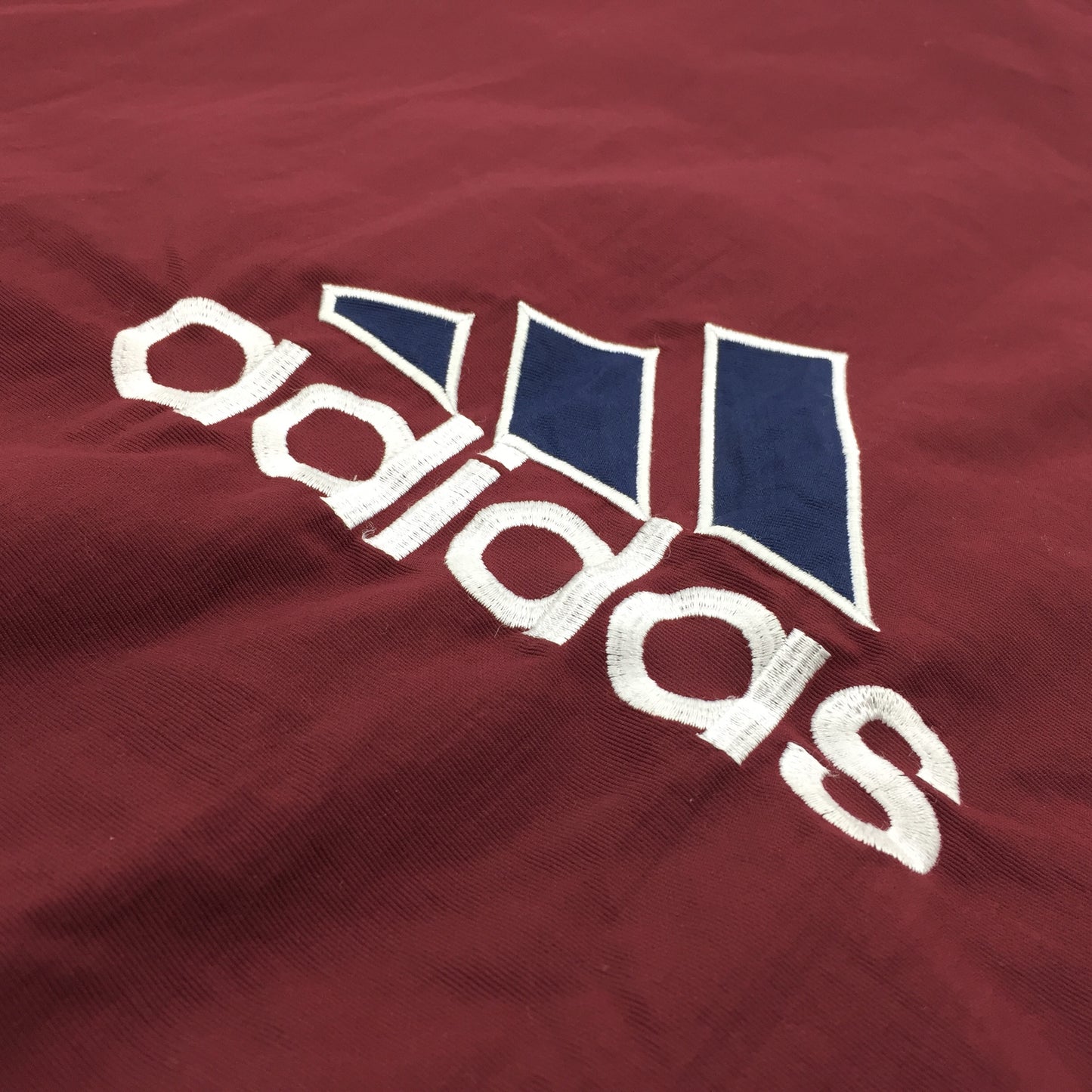 0569 Adidas Vintage 2000s Big Logo 1/4 Zip Tracktop Windbreaker
