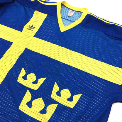 0584 Adidas Vintage 80s Swedish National Icehockey Team Jersey