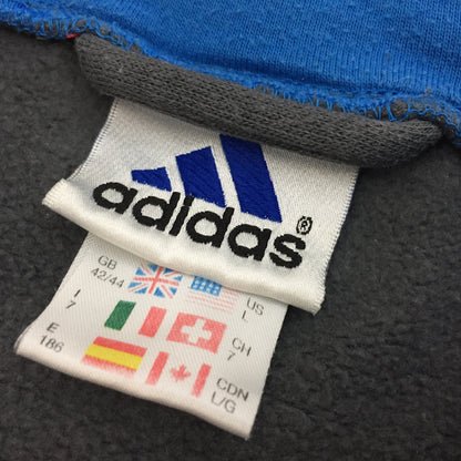 0189 Adidas Vintage Logo Zip Hoodie