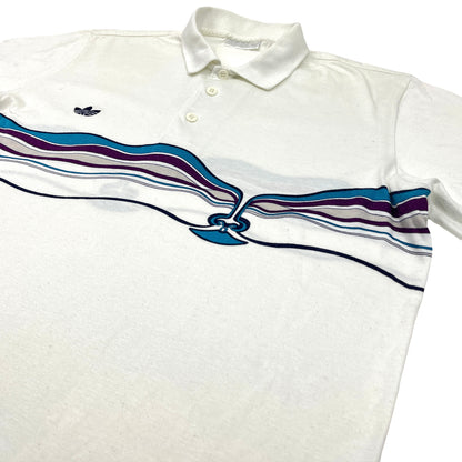 0810 Adidas Vintage 80s Ivan Lendl Tennis Poloshirt