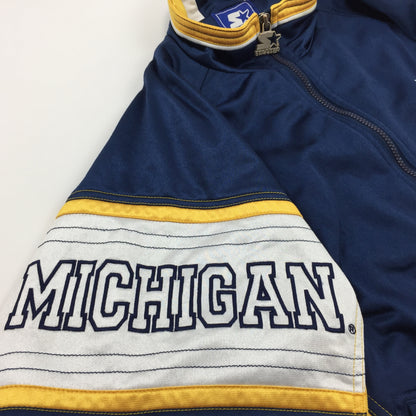 0577 Starter Vintage 90s Michigan Wolverines Football Tracktop