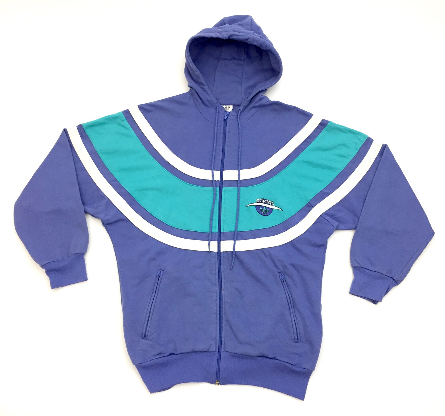 0193 Adidas Vintage Zip Hoodie