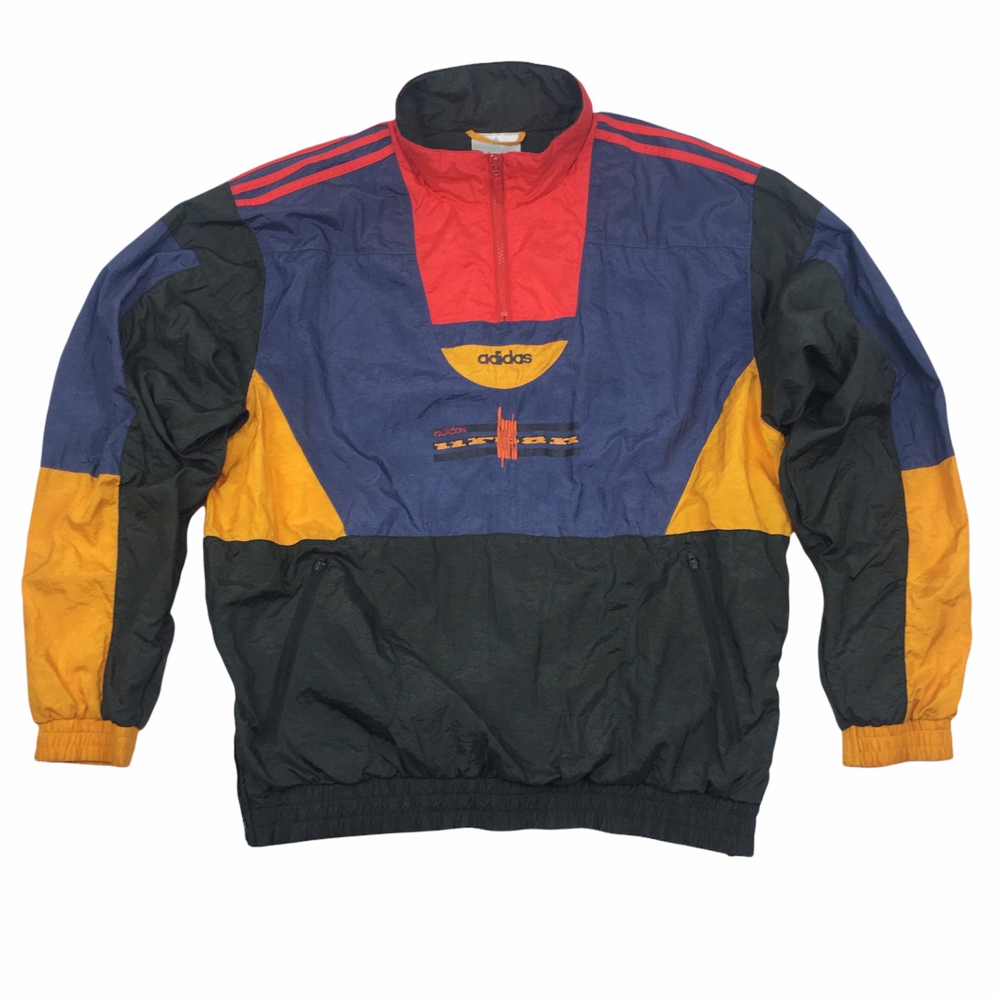 0605 Adidas Vintage 90s Urban Sports 1/4 Zip Tracktop