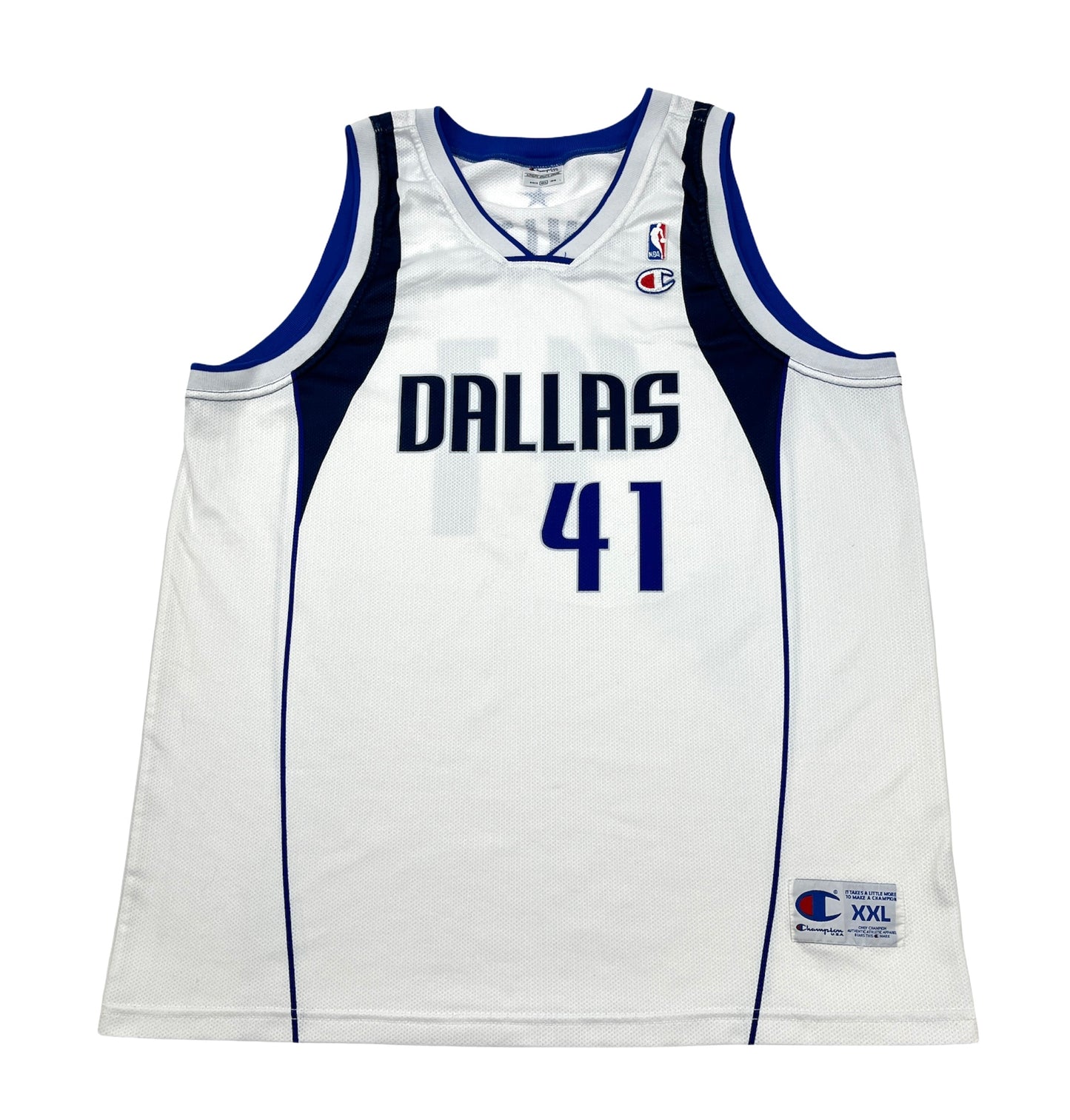 0657 Champion Vintage Dallas Mavericks Nowitzki Jersey