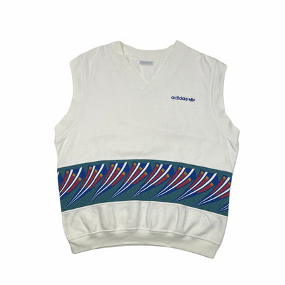 0725 Adidas Vintage 80s Tennis Pullunder Vest