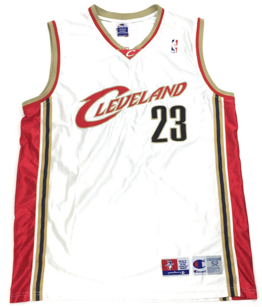 0403 Champion Vintage Cleveland Cavaliers James Jersey