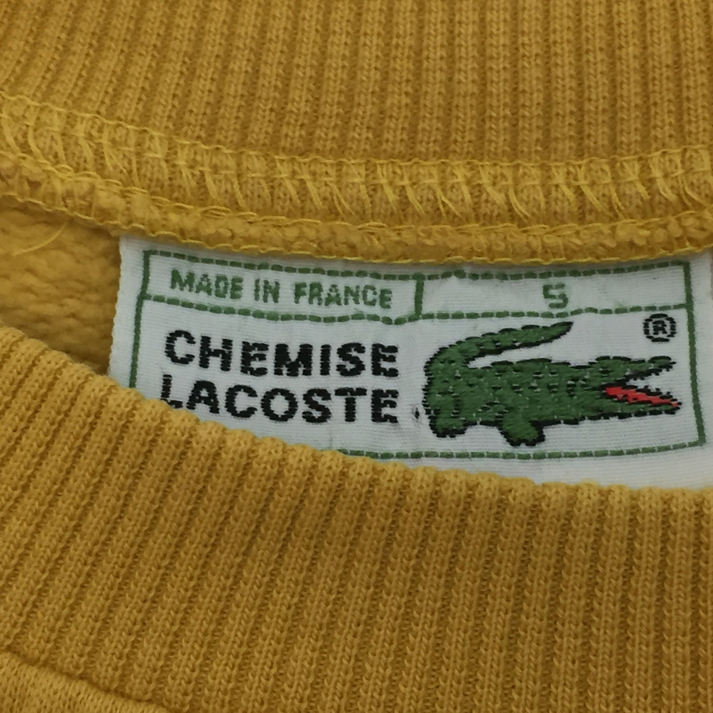 0181 Lacoste Vintage Big Logo Croc Sweater