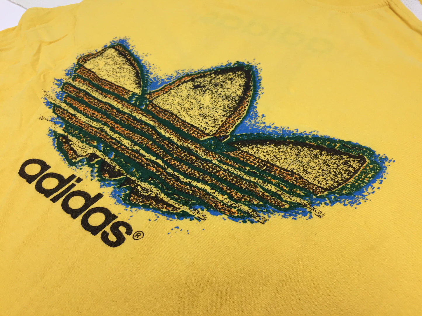 0257 Adidas Vintage Bootleg Big Logo T-Shirt