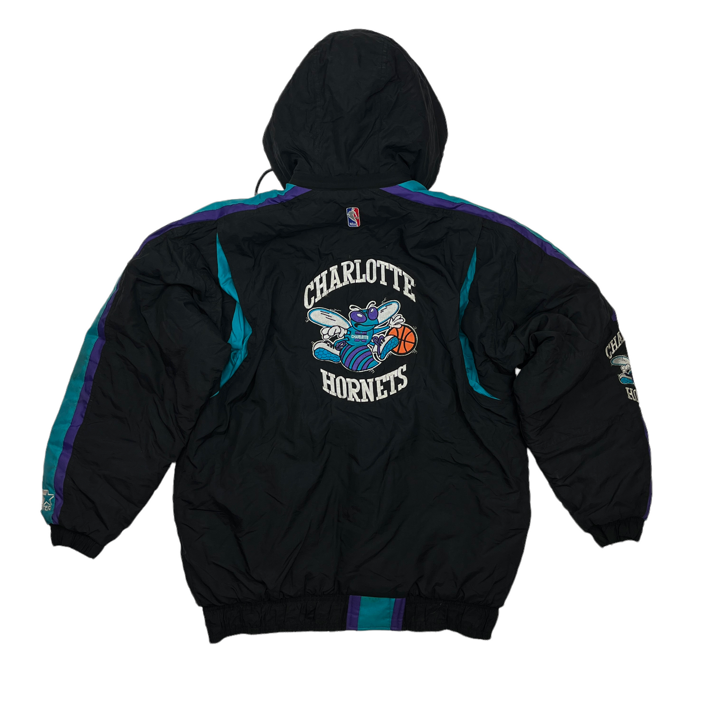 01250 Starter Vintage Charlotte Hornets Basketball Jacket