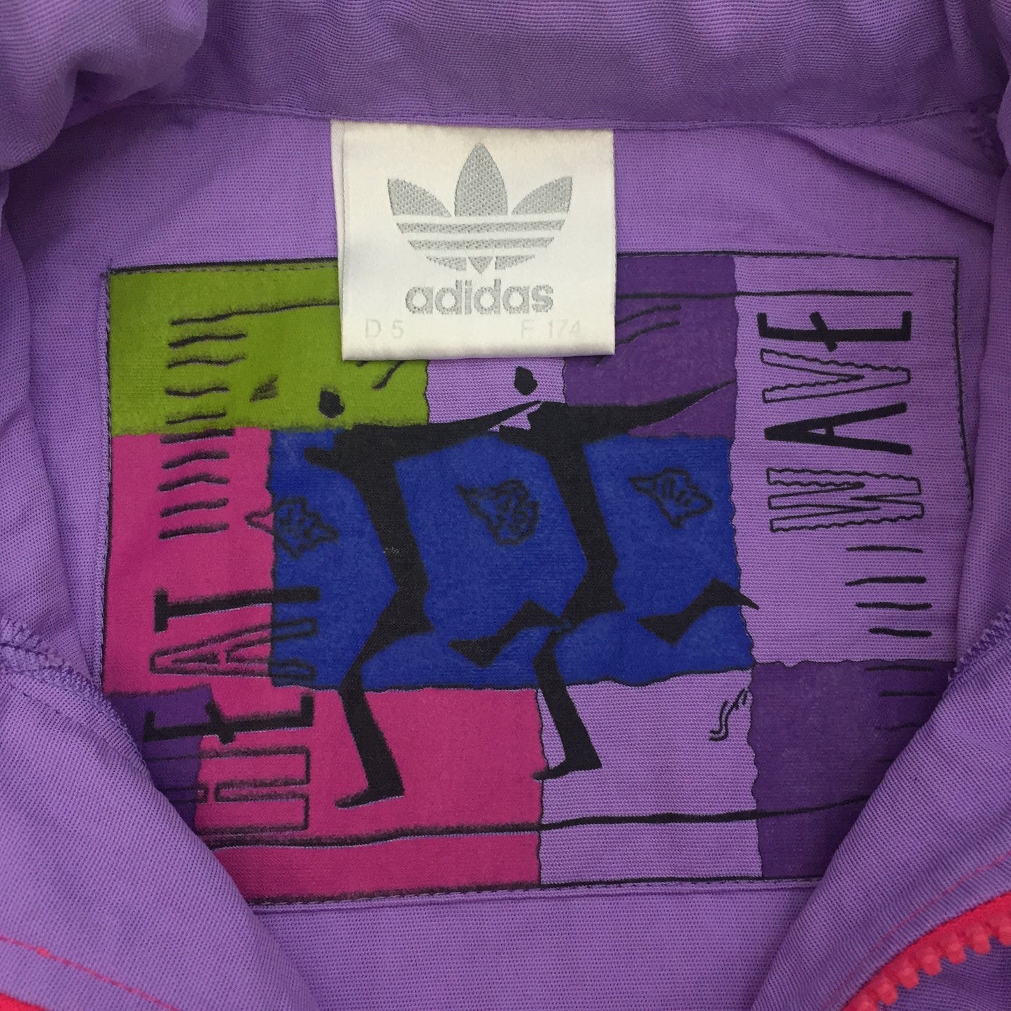 0178 Adidas Vintage Qarter-Zip Speed Jacket