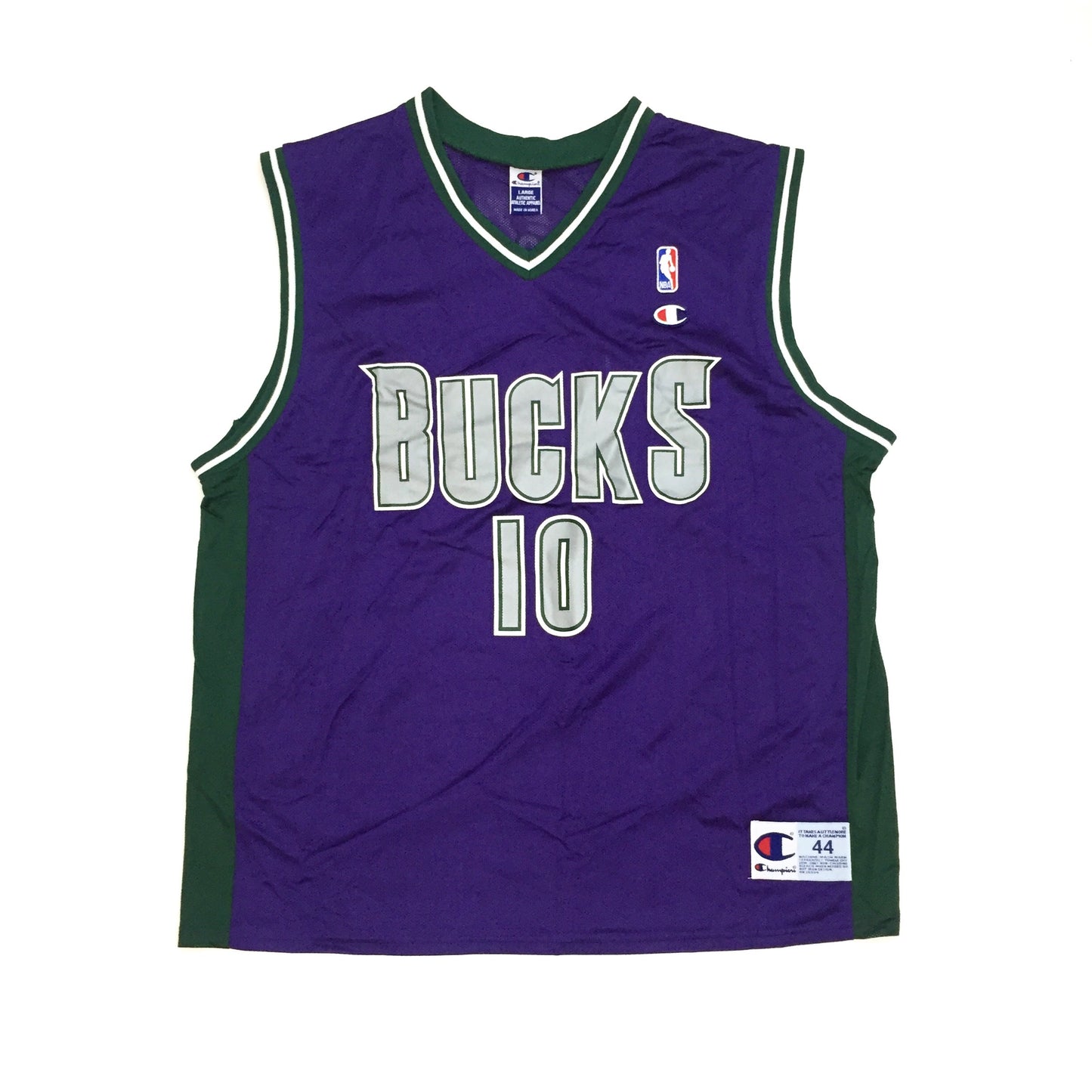 0237 Champion Milwaukee Bucks Cassell Basketball Jersey