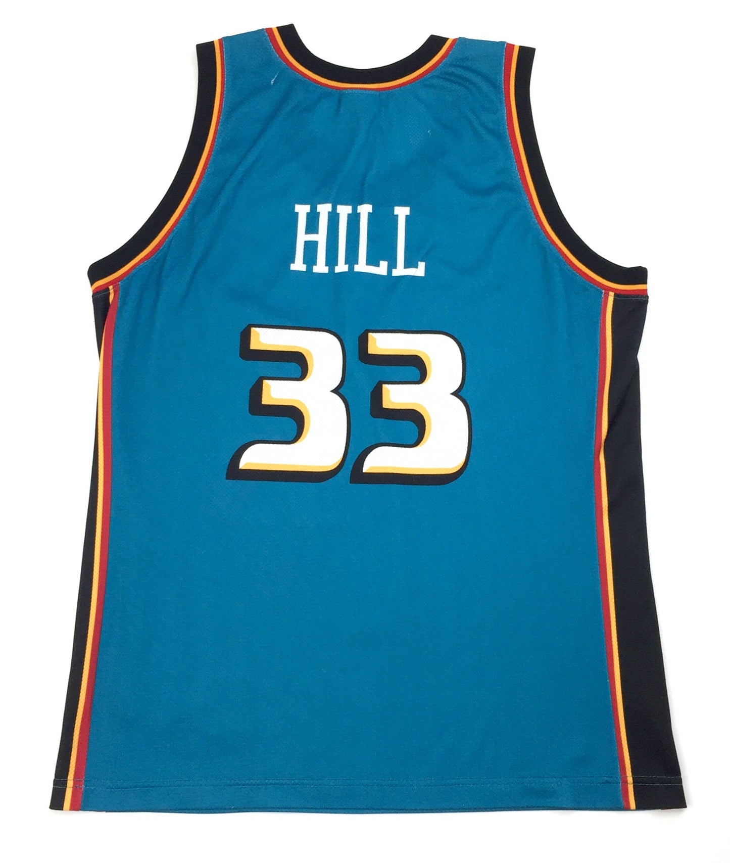 0329 Champion Vintage Detroit Pistons Hill Jersey