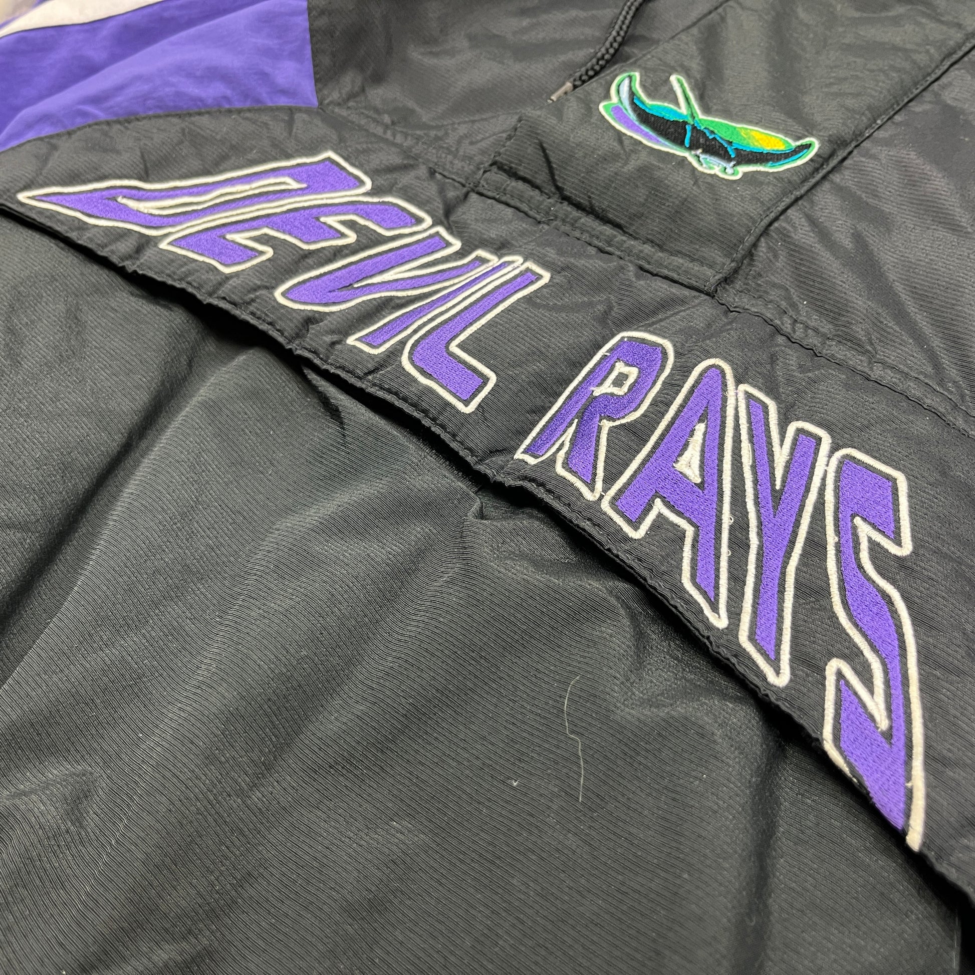 Tampa Bay Devil Rays satin jacket by Starter - XL - VintageSportsGear