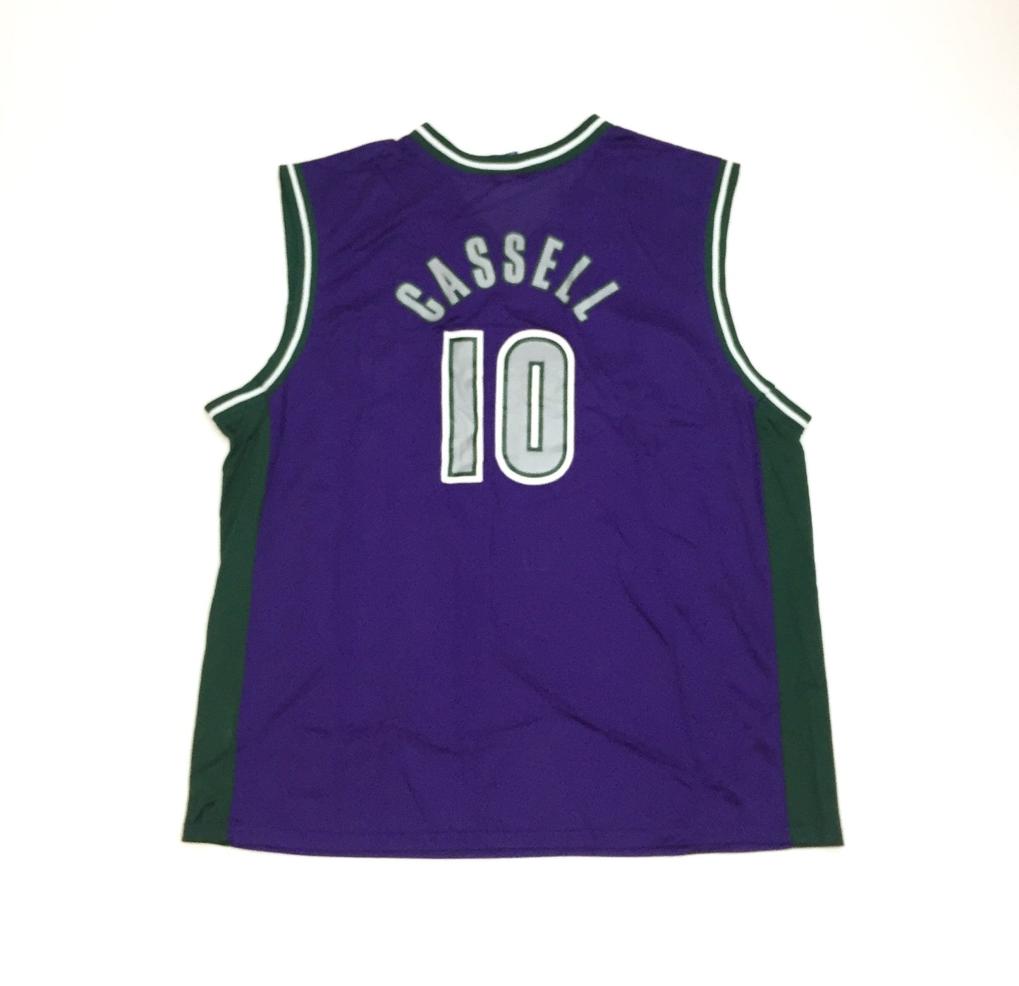 0237 Champion Milwaukee Bucks Cassell Basketball Jersey