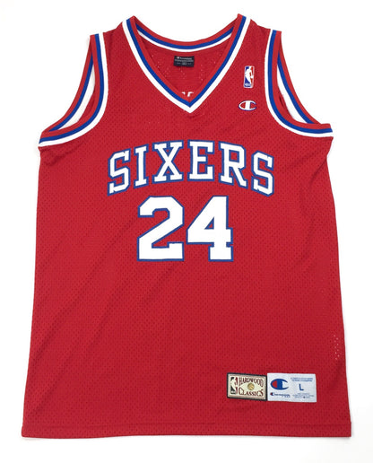 0327 Champion Vintage Philadelphia 76ers Jones Jersey